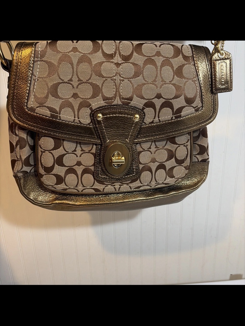 Coach Legacy Ali 65th anniversary Limited Edition shoulder bag #10340 Striped